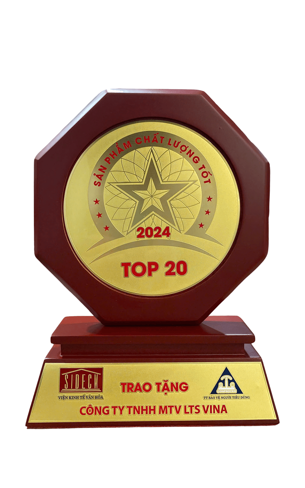Top 20 Good Quality Products plaque
